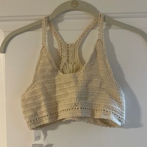 NWT LF Crochet Crop Top Bra